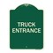 Signmission Traffic Entrance Truck Entrance Heavy-Gauge Aluminum Architectural Sign, 24" x 18", G-1824-22791 A-DES-G-1824-22791 - alternate 1